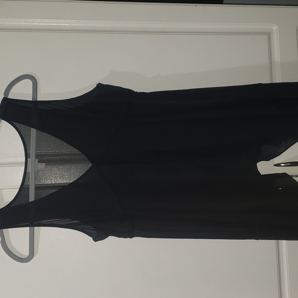 Converse draped sheer top